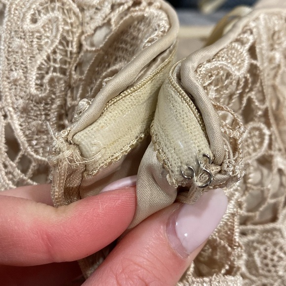 Adrianna Papell Strapless Lace Sheath Dress - Picture 8 of 9